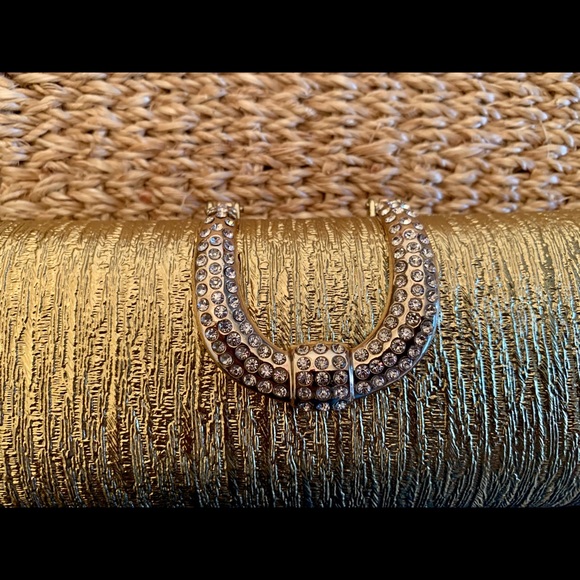 New beautiful party clutch purse golden stone - Picture 8 of 8